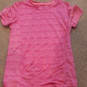 C9 by Champion Girls' Pink Heathered Performance Tee, Size M (7/8)